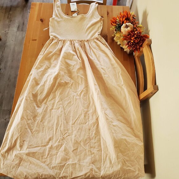 A New Day - Women's Midi Ballet Dress Taupe Size M - Picture 4 of 11